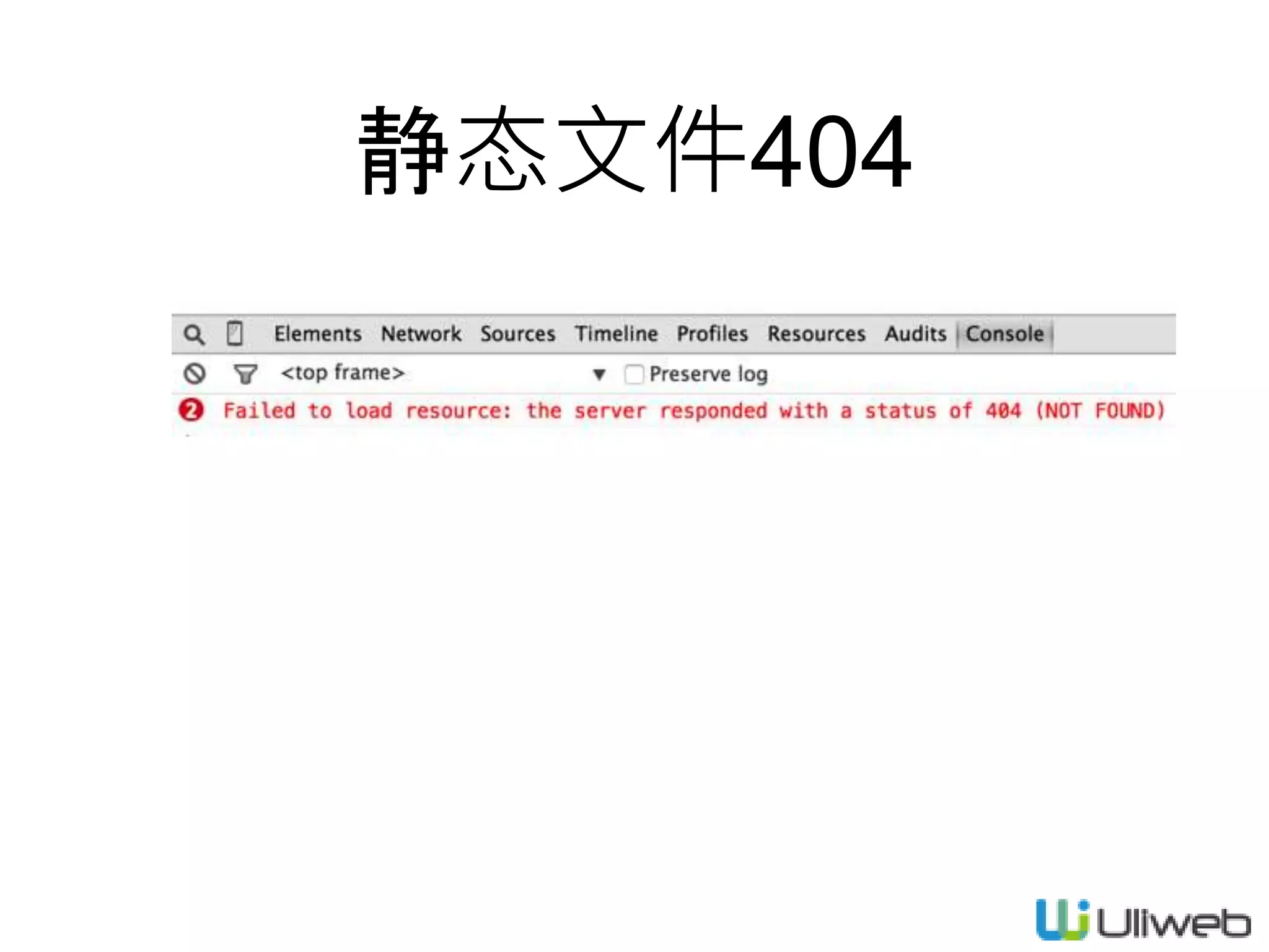 静态文件404
 
