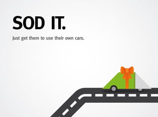 SOD IT.
Just get them to use their own cars.
 