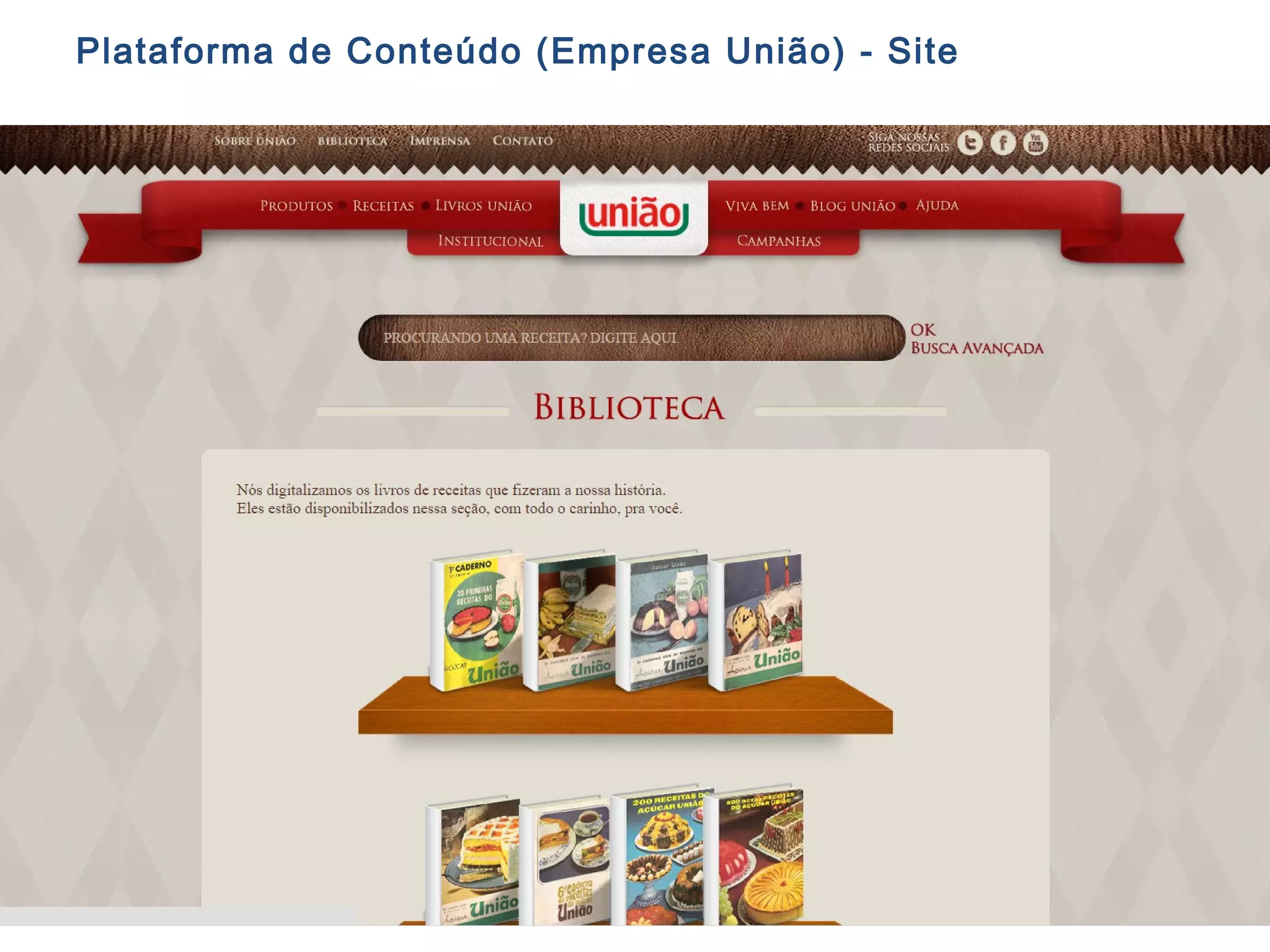 Plataforma de Conteúdo (Empresa União) - Site
 