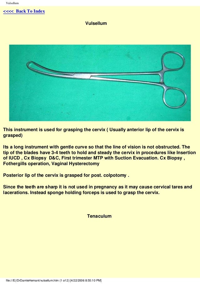 Gynae . obs complete intruments..