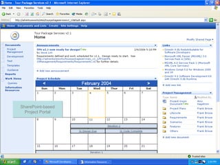 Project Portal
SharePoint-based
Project Portal
SharePoint-based
Project Portal
 