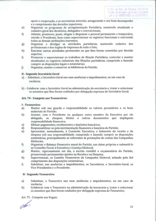 Estatuto registro cartório tratado