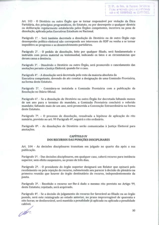 Estatuto registro cartório tratado