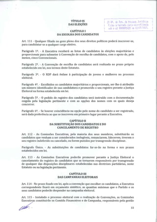 Estatuto registro cartório tratado