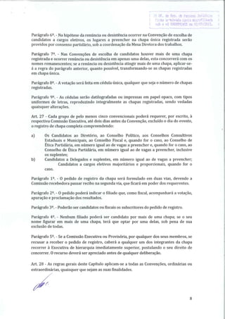 Estatuto registro cartório tratado