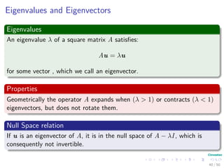 03 Machine Learning Linear Algebra | PPT