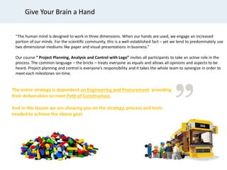 Demo project planning and control training with lego | PDF