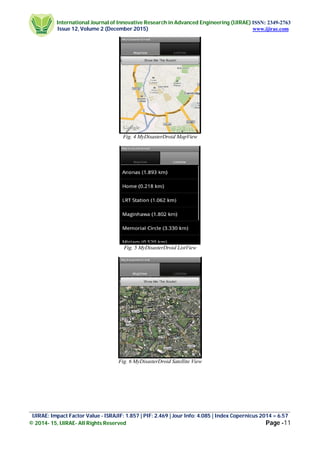 A MOBILE DISASTER MANAGEMENT SYSTEM USING THE ANDROID TECHNOLOGY | PDF
