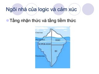 Tầng nhận thức và tầng tiềm thức
Ngôi nhà của logic và cảm xúc
 