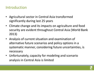 Agricultural transformation and food security under climate change in ...