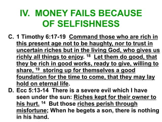 money fails | PPTX