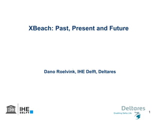 1
XBeach: Past, Present and Future
Dano Roelvink, IHE Delft, Deltares
 