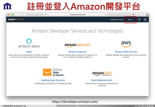 Ff `c=m)MP
r p/ C P
https://developer.amazon.com/
95
 