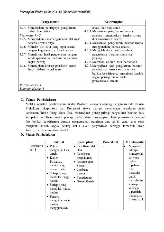 02. RPP FISIKA KD. 3.2 MATERI PENGUKURAN KELAS X SEMESTER 1