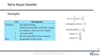 02.09 naive bayesian classifier | PPTX