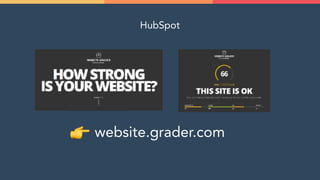 HubSpot
website.grader.com
 
