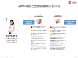 Brise Care B.V. Confidential 2018
孕婦和胎兒之過敏風險評估報告
胎兒未來過敏
風險評估
孕婦過敏
風險評估
30
 