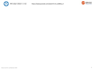 Brise Care B.V. Confidential 2018
6
AI 抗敏天使影片介紹 https://www.youtube.com/watch?v=ch_i028Ew_0
6
 