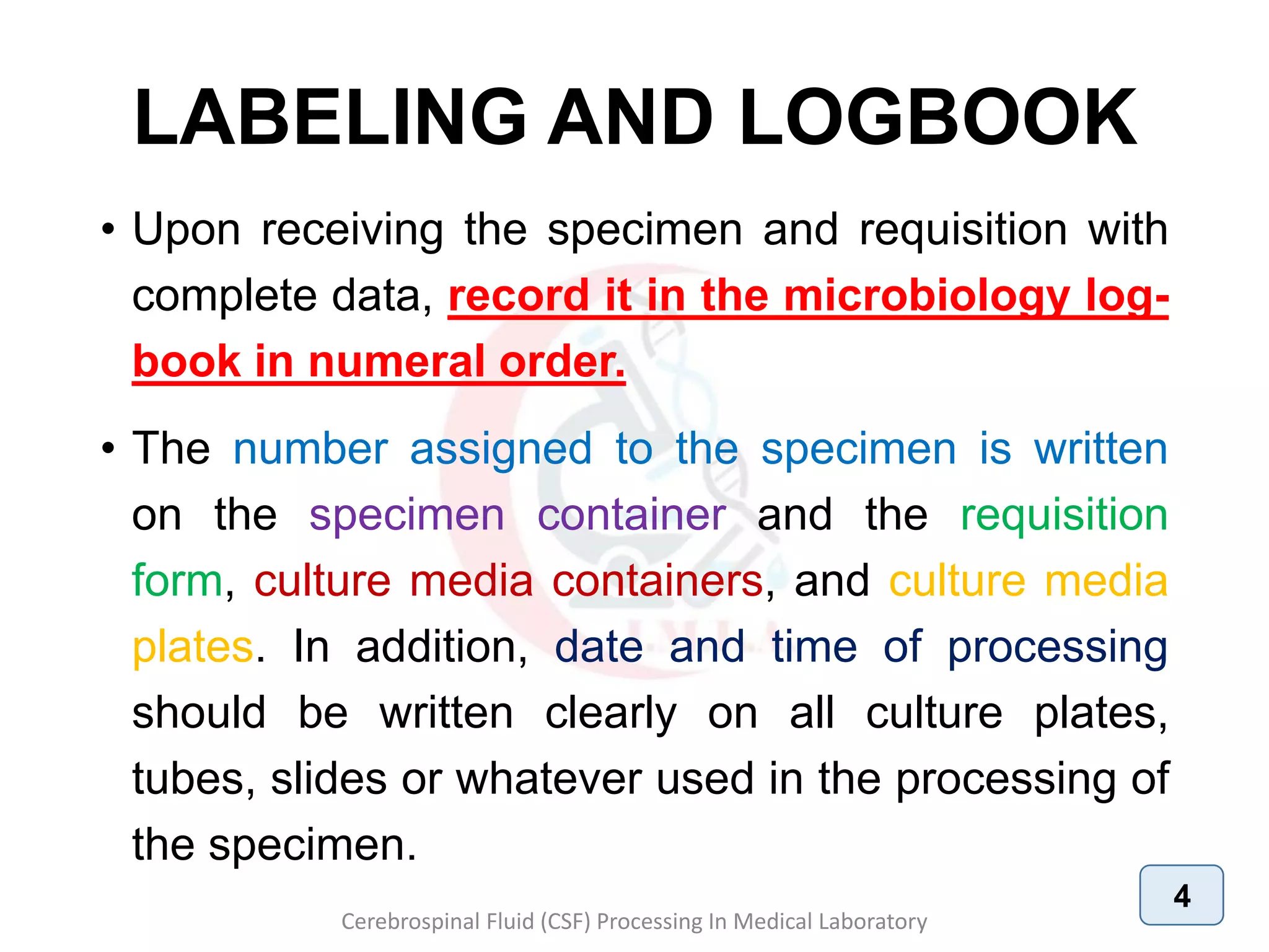 CSF MICROBIOLOGICAL EXAMINATION – I | PDF