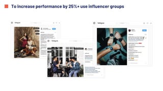 To increase performance by 25%+ use influencer groups
 
