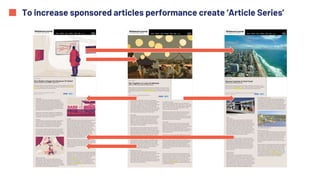 To increase sponsored articles performance create ‘Article Series’
 