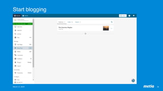 Start blogging
26	March	17,	2019	
 