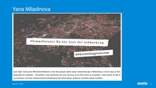 Yana Miladinova
March	17,	2019	 8	
 