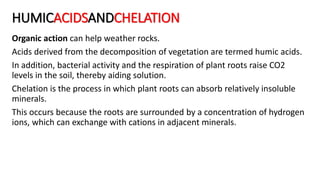 Chelation Rocks AS GEOGRAPHY - ROCKS AND WEATHERING: WEATHERING AND ROCKS | PPTX