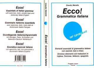 Claudio Manella - ECCO! Grammatica italiana