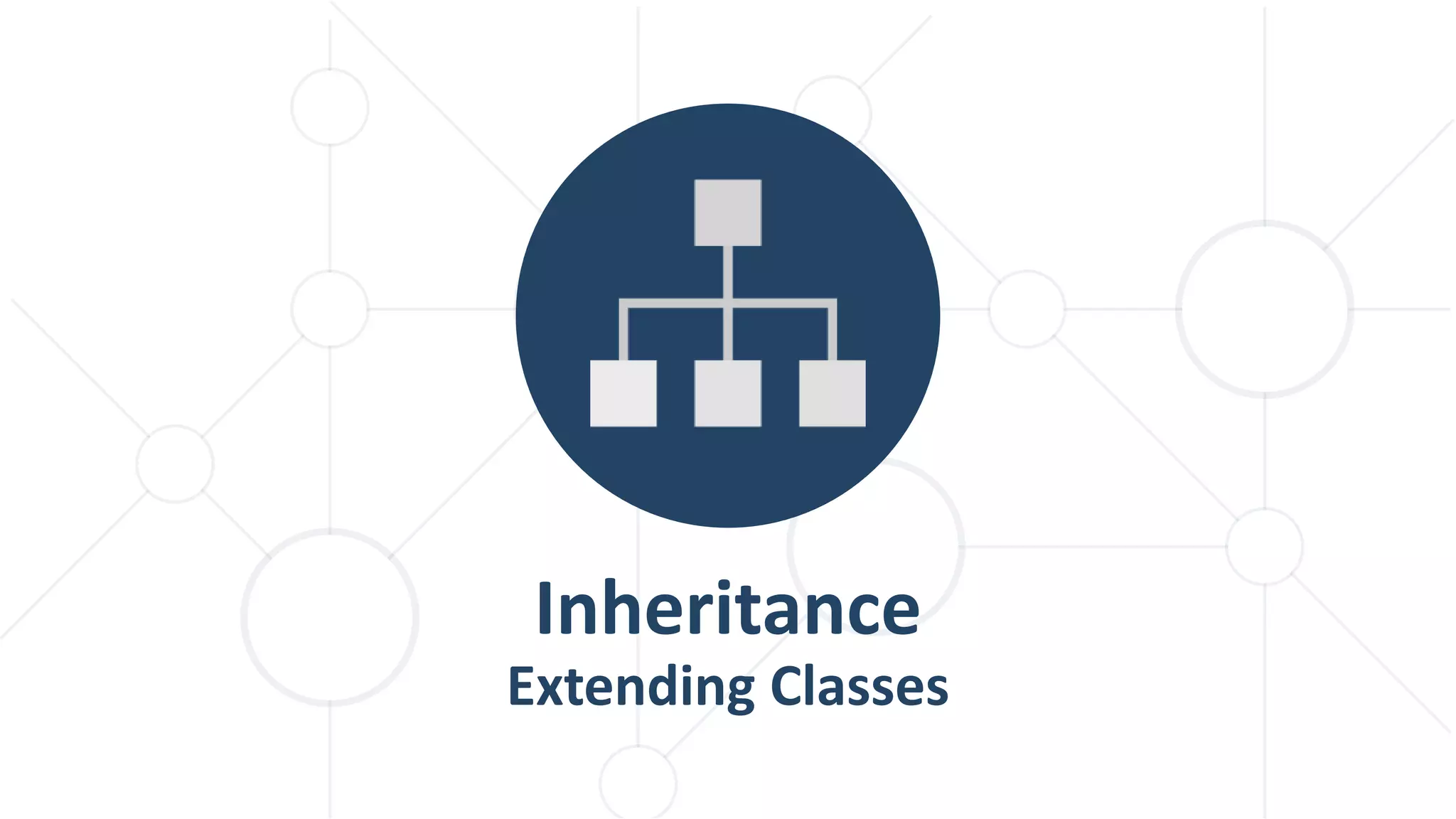 Inheritance
Extending Classes
 