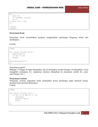 Struktur Kontrol PHP | PDF