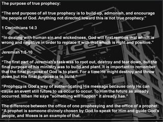 Understanding the Prophetic Part 1