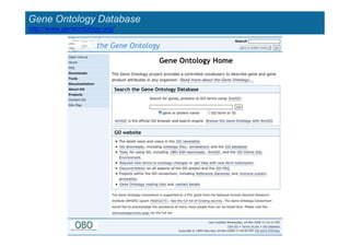 Gene Ontology Database
http://www.geneontology.org/
 