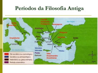 Períodos da Filosofia Antiga
Platão
Epicuro
 