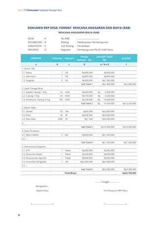 Rab Rkp 02.b) buku i perencanaan pkd | PDF