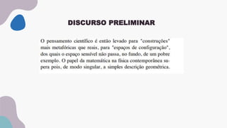DISCURSO PRELIMINAR
 