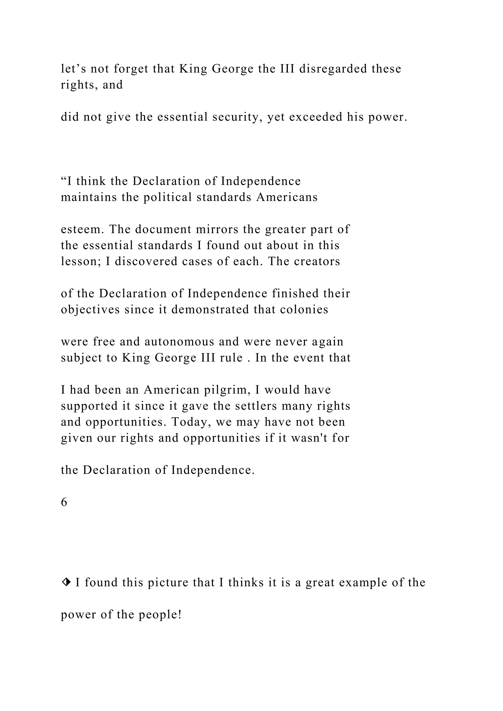 how does the declaration of independence reflect popular sovereignty