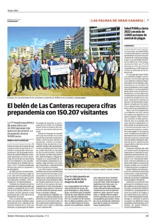 ENERO 2023
Boletín Informativo de Nueva Canarias nº 2 42
El belén de Las Canteras recupera cifras prepandemia con 150.207 ...