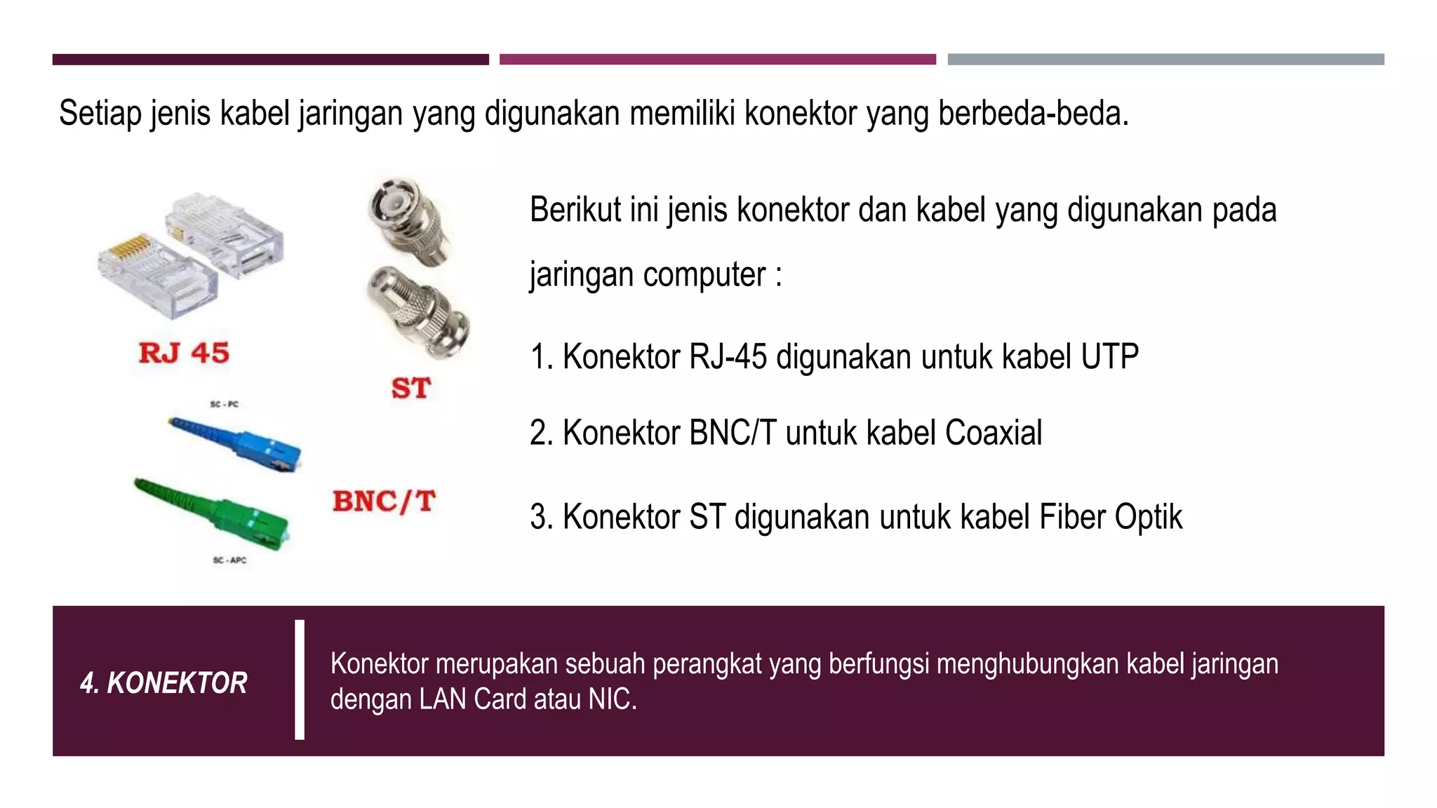 jaringan LAN kantor dengan kabel dan perangkat jaringan