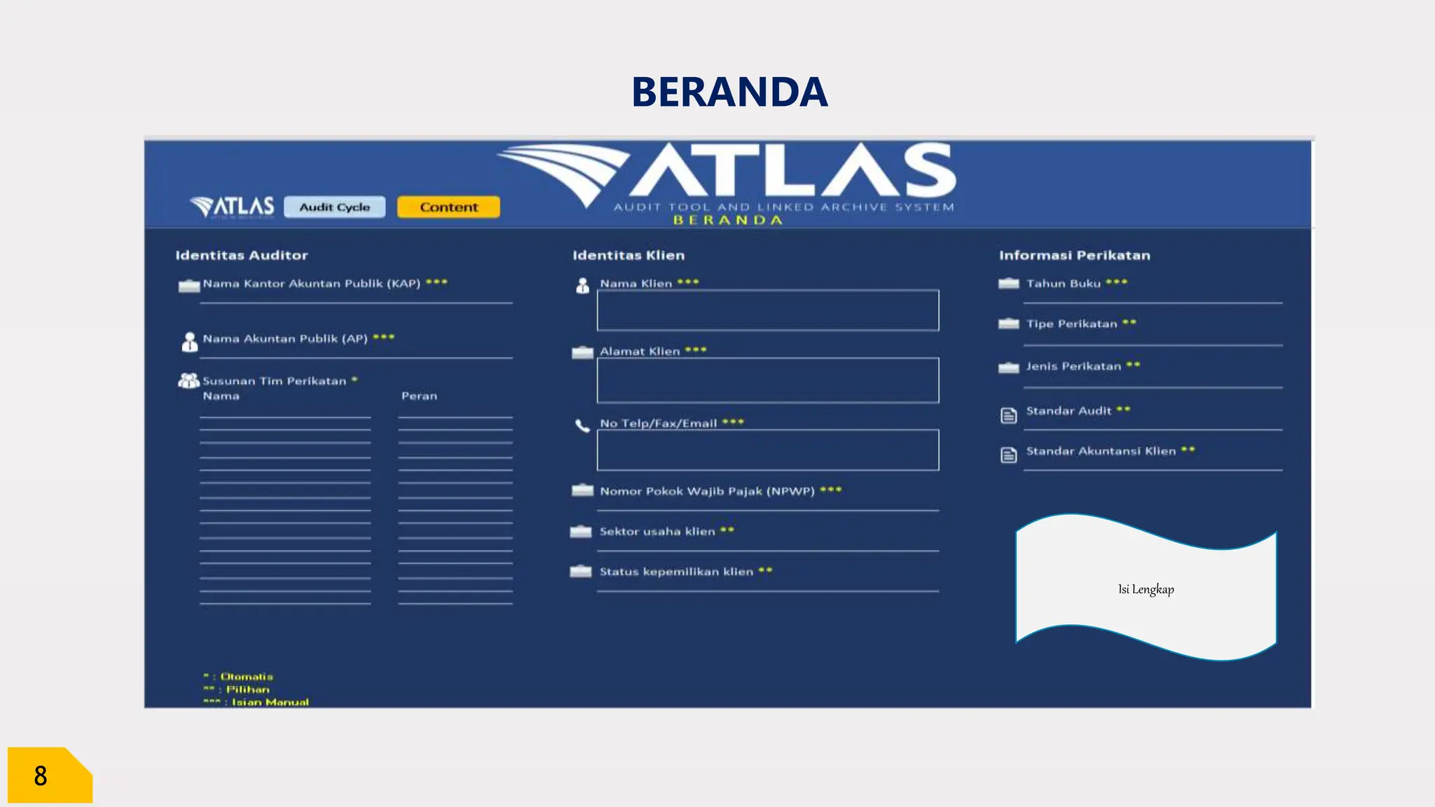 8
BERANDA
Isi Lengkap
 