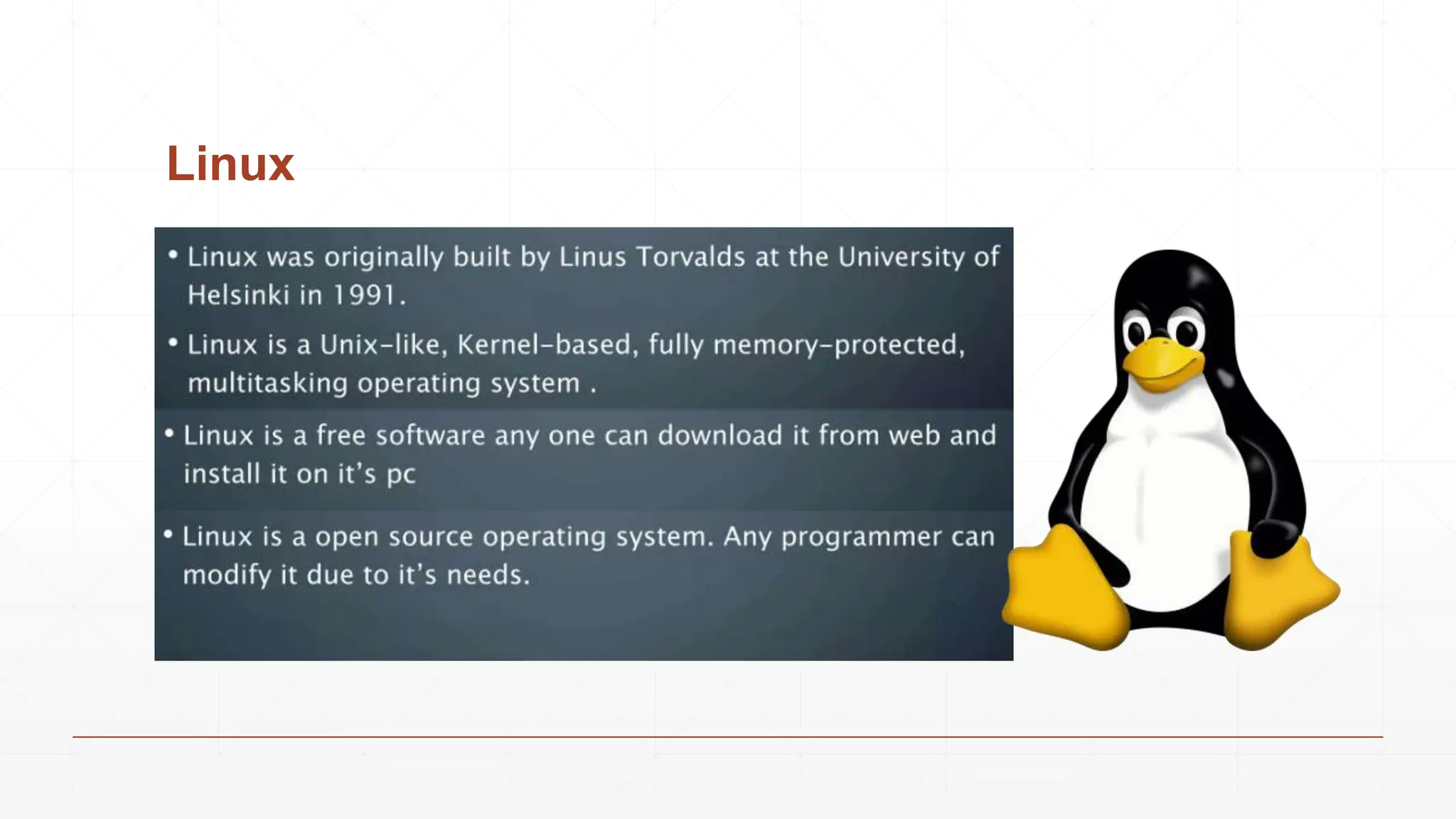 Linux
 