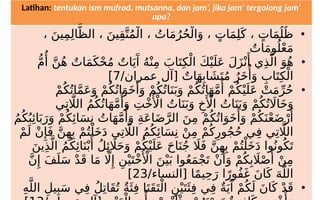 02. ism dari segi kelamin [mu'annats dan mudzakkar], ism dari segi ...