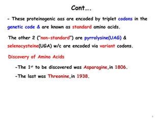 02. Amino acids & Protein.power point ptx | PPTX
