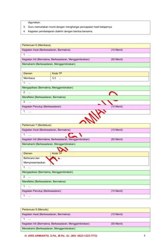 MODUL AJAR DEEP LEARNING BAHASA INDONESIA KELAS 4 (RENCANA PEMBELAJARAN ...