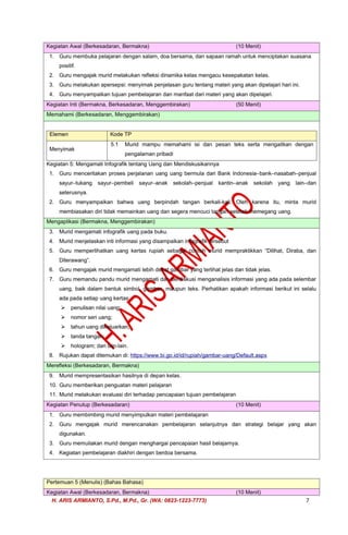 MODUL AJAR DEEP LEARNING BAHASA INDONESIA KELAS 4 (RENCANA PEMBELAJARAN ...
