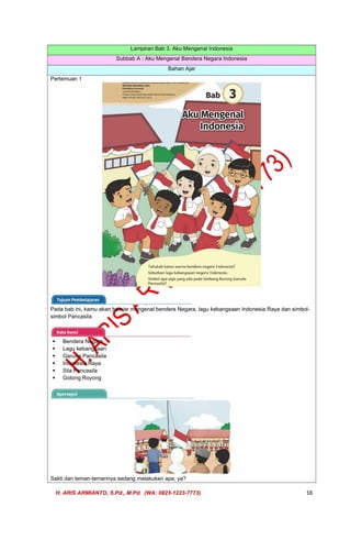 MODUL AJAR DEEP LEARNING PENDIDIKAN PANCASILA KELAS 1 (RENCANA ...