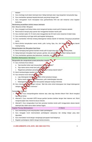 MODUL AJAR DEEP LEARNING PENDIDIKAN PANCASILA KELAS 1 (RENCANA ...