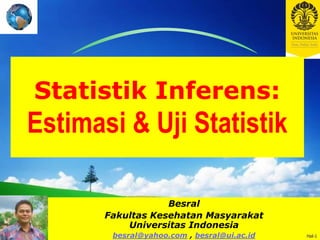 02. Statistik Inferens = Estimasi & Uji Statistik | PDF