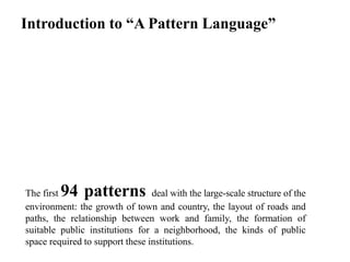 02. A PATTERN LANGUAGE , PDF OF HUSING DESIGN | PDF