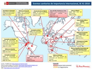 Epidemiological Surveillance and Outbreak Reports in Peru and Latin ...